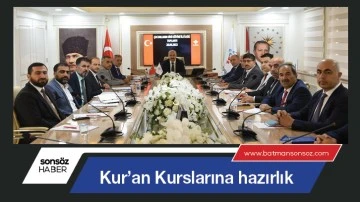 Kur&rsquo;an Kurslarına hazırlık