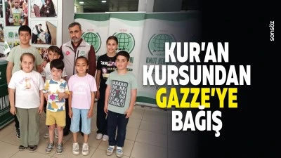 Kur&rsquo;an Kursundan Gazze&rsquo;ye bağış