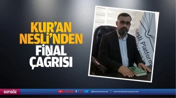 Kur&rsquo;an Nesli&rsquo;nden final &ccedil;ağrısı