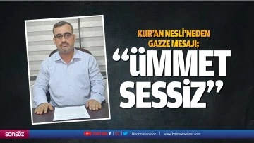 Kur&rsquo;an Nesli&rsquo;neden Gazze mesajı; &ldquo;&Uuml;mmet sessiz&hellip;&rdquo;