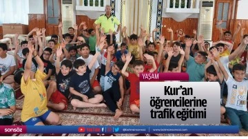 Kur'an &ouml;ğrencilerine trafik eğitimi