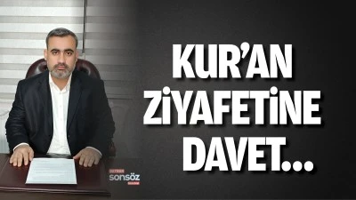 Kur&rsquo;an ziyafetine davet&hellip;