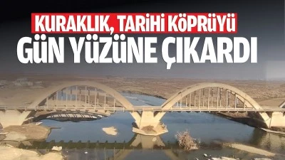 Kuraklık, tarihi k&ouml;pr&uuml;y&uuml; g&uuml;n y&uuml;z&uuml;ne &ccedil;ıkardı