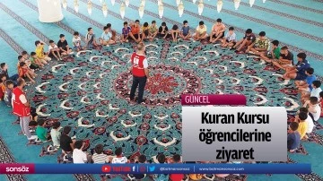 Kuran Kursu &ouml;ğrencilerine ziyaret