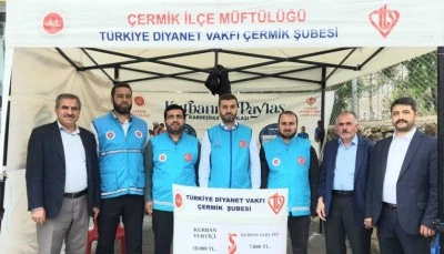 Kurban bağış standı a&ccedil;ıldı