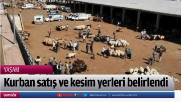 Kurban satış ve kesim yerleri belirlendi