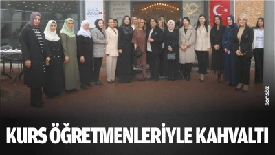 Kurs &ouml;ğretmenleriyle kahvaltı