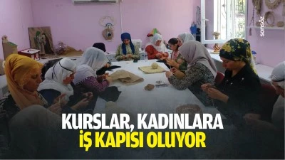 Kurslar, kadınlara iş kapısı oluyor