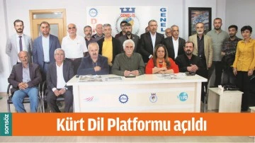 K&Uuml;RT DİL PLATFORMU A&Ccedil;ILDI