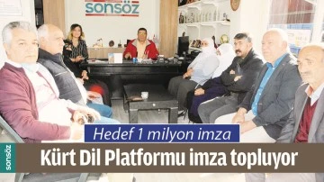 K&Uuml;RT DİL PLATFORMU İMZA TOPLUYOR
