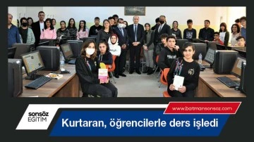 Kurtaran, &ouml;ğrencilerle ders işledi