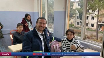 Kurtardıkları Aysima'yı unutmadı