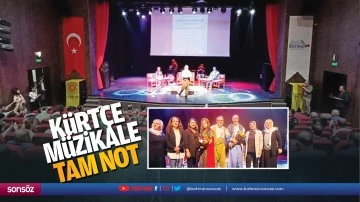 K&uuml;rt&ccedil;e m&uuml;zikale tam not&hellip;