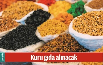 KURU GIDA ALINACAK