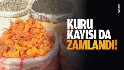 Kuru kayısı da zamlandı!