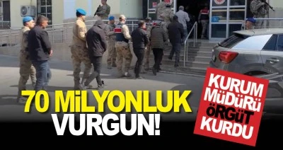 Kurum m&uuml;d&uuml;r&uuml; &ouml;rg&uuml;t kurdu! 70 milyonluk vurgun
