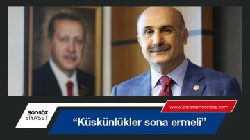 &ldquo;K&uuml;sk&uuml;nl&uuml;kler sona ermeli&rdquo;