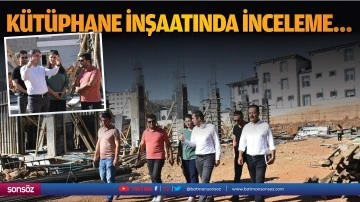 K&uuml;t&uuml;phane inşaatında inceleme&hellip;