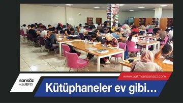 K&uuml;t&uuml;phaneler ev gibi&hellip;