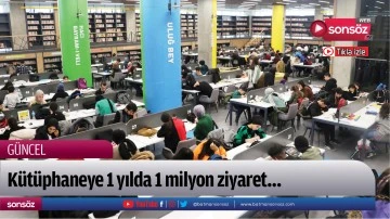 K&uuml;t&uuml;phaneye 1 yılda 1 milyon ziyaret&hellip;