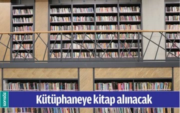 K&Uuml;T&Uuml;PHANEYE KİTAP ALINACAK