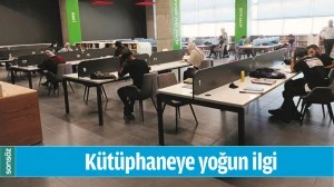 K&uuml;t&uuml;phaneye yoğun ilgi