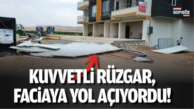 Kuvvetli r&uuml;zgar, faciaya yol a&ccedil;ıyordu!