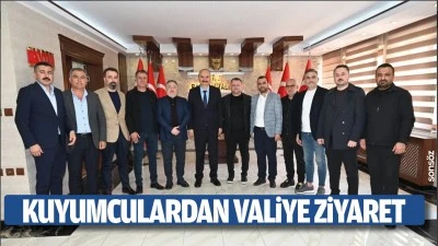 Kuyumculardan valiye ziyaret