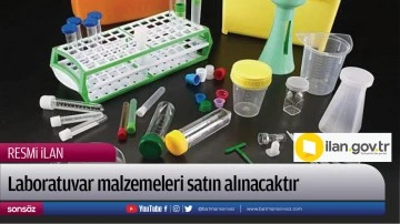 Laboratuvar malzemeleri satın alınacaktır