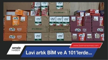 LAVİ ARTIK BİM VE A 101&rsquo;LERDE...