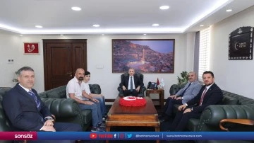 LGS'de tam puan alan &ouml;ğrenciyi ağırladı