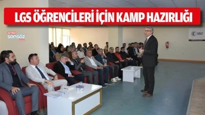 LGS &ouml;ğrencileri i&ccedil;in kamp hazırlığı