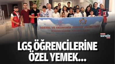 LGS &ouml;ğrencilerine &ouml;zel yemek&hellip;
