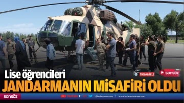Lise &ouml;ğrencileri jandarmanın misafiri oldu