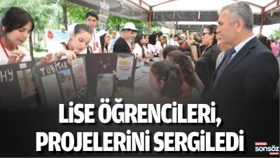 Lise &ouml;ğrencileri, projelerini sergiledi