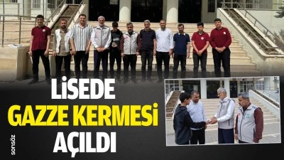 Lisede Gazze kermesi a&ccedil;ıldı
