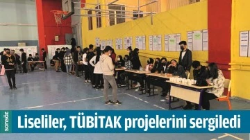 LİSELİLER, T&Uuml;BİTAK PROJELERİNİ SERGİLEDİ