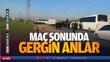 Ma&ccedil; sonunda gergin anlar