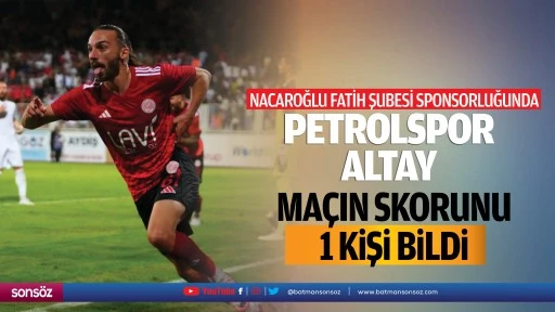 Ma&ccedil;ın skorunu 1 kişi bildi