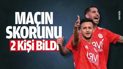 Ma&ccedil;ın skorunu 2 kişi bildi