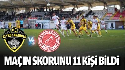 Ma&ccedil;ın skorunu 11 kişi bildi