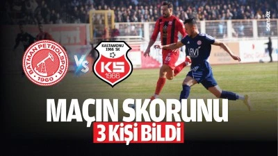 Ma&ccedil;ın skorunu 3 kişi bildi