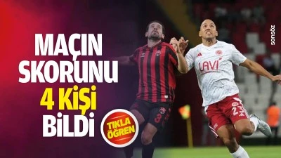 Ma&ccedil;ın skorunu 4 kişi bildi