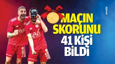 Ma&ccedil;ın skorunu 41 kişi bildi