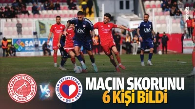 Ma&ccedil;ın skorunu 6 kişi bildi