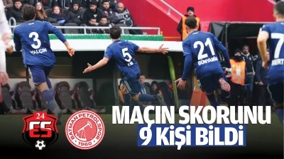 Ma&ccedil;ın skorunu 9 kişi bildi