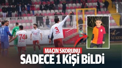 Ma&ccedil;ın skorunu sadece 1 kişi bildi