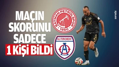 Ma&ccedil;ın skorunu sadece 1 kişi bildi