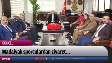 Madalyalı sporculardan ziyaret&hellip;