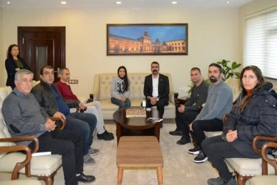 Maden M&uuml;hendisleri Odasından Eş Başkan Hatun&rsquo;a ziyaret
